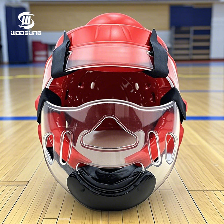Taekwondo-hoofdbeschermer met gelaatsscherm